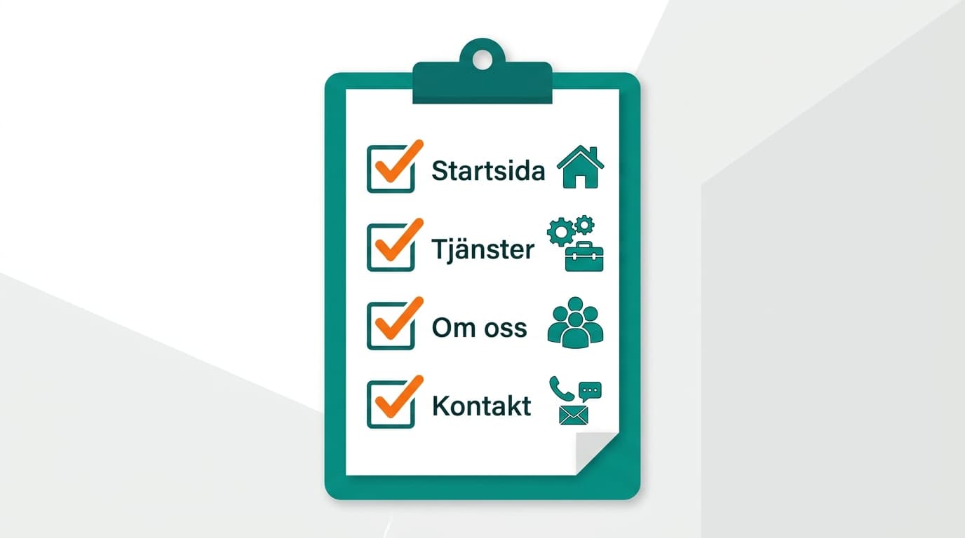 Checklista för en företagshemsida
